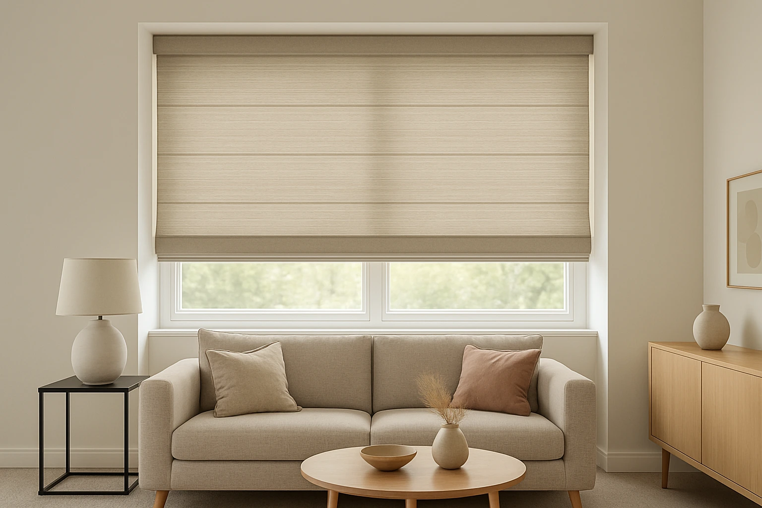 Modern-living-room-with-made-to-measure-blinds