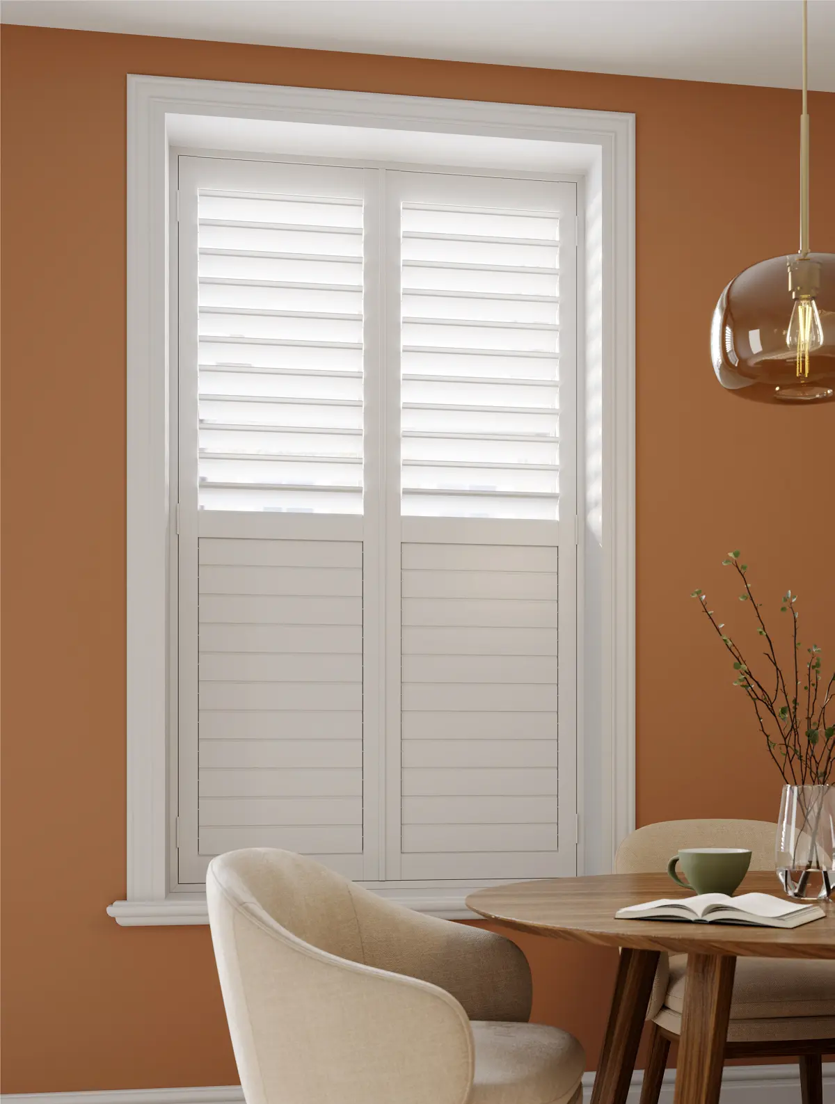 Fauxwood, Snow White, 89mm Urban Slat. Fauxwood, Snow White Shutter