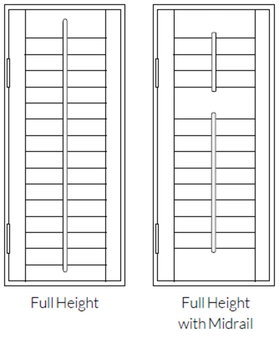 Shutter Options Shutter Options