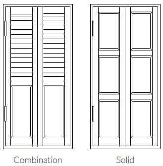 Solid Combination Shutters Solid Combination Shutters